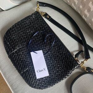 CLARE V PETIT MOYEN / NEW WITH TAGS / BLACK